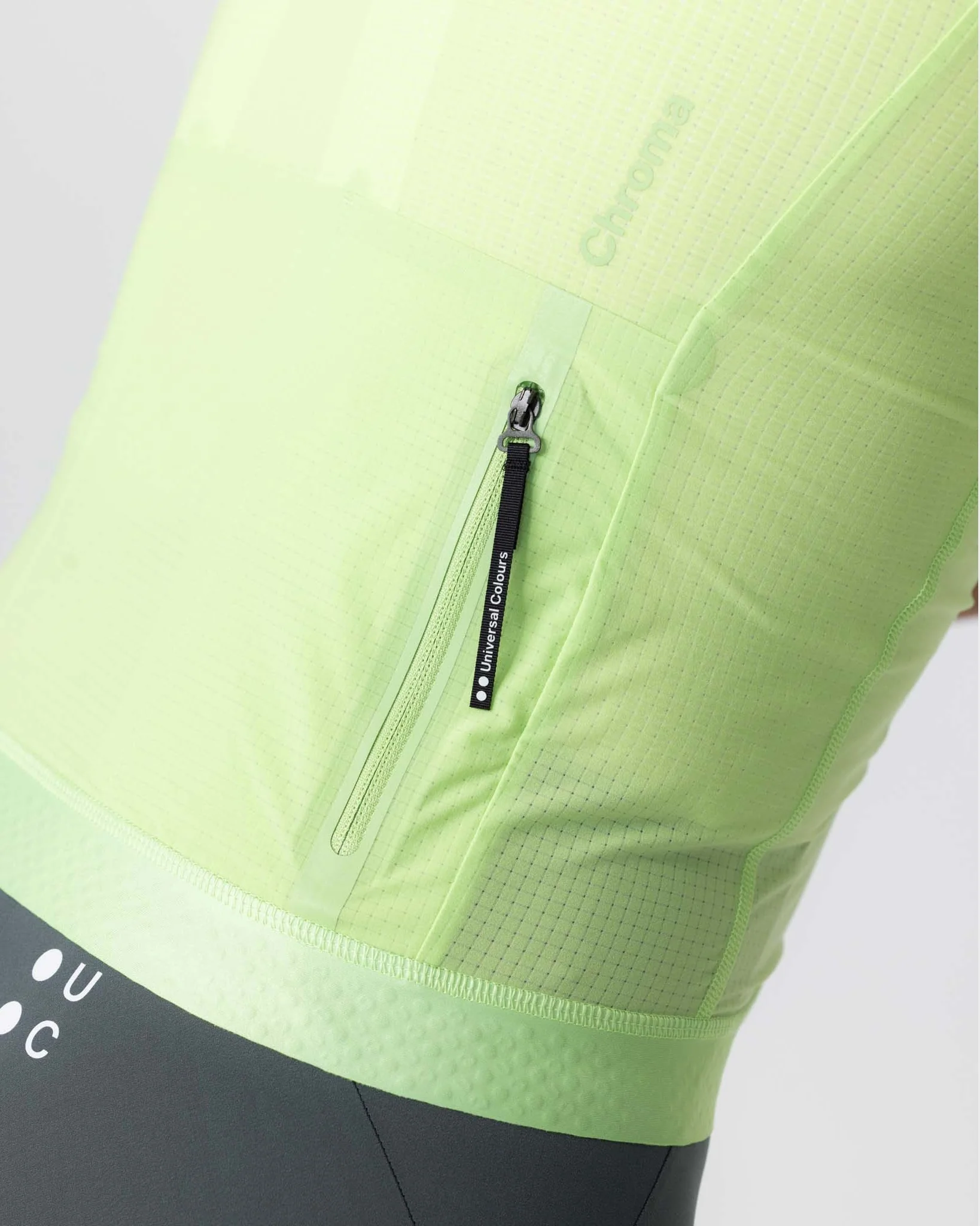 Men's Chroma Light Short Sleeve Jersey - Bright Lime - Image 4