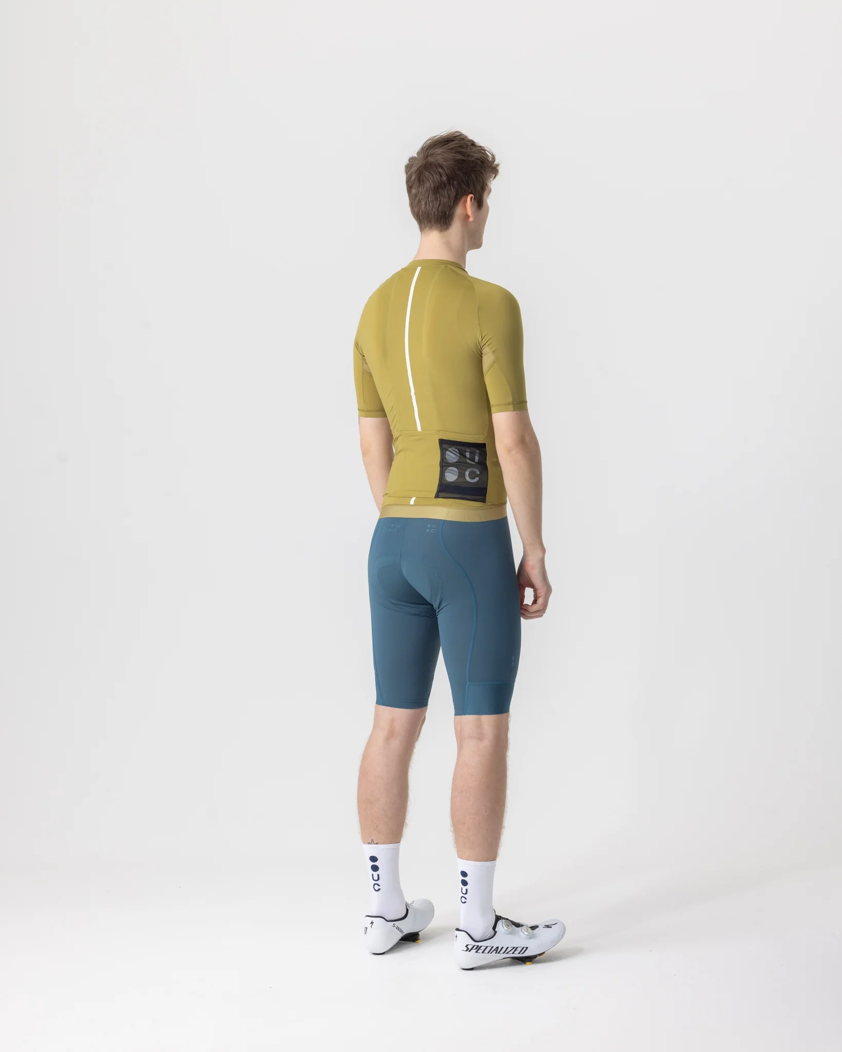 Men's Mono Short Sleeve Jersey - Olive Gold - Image 3