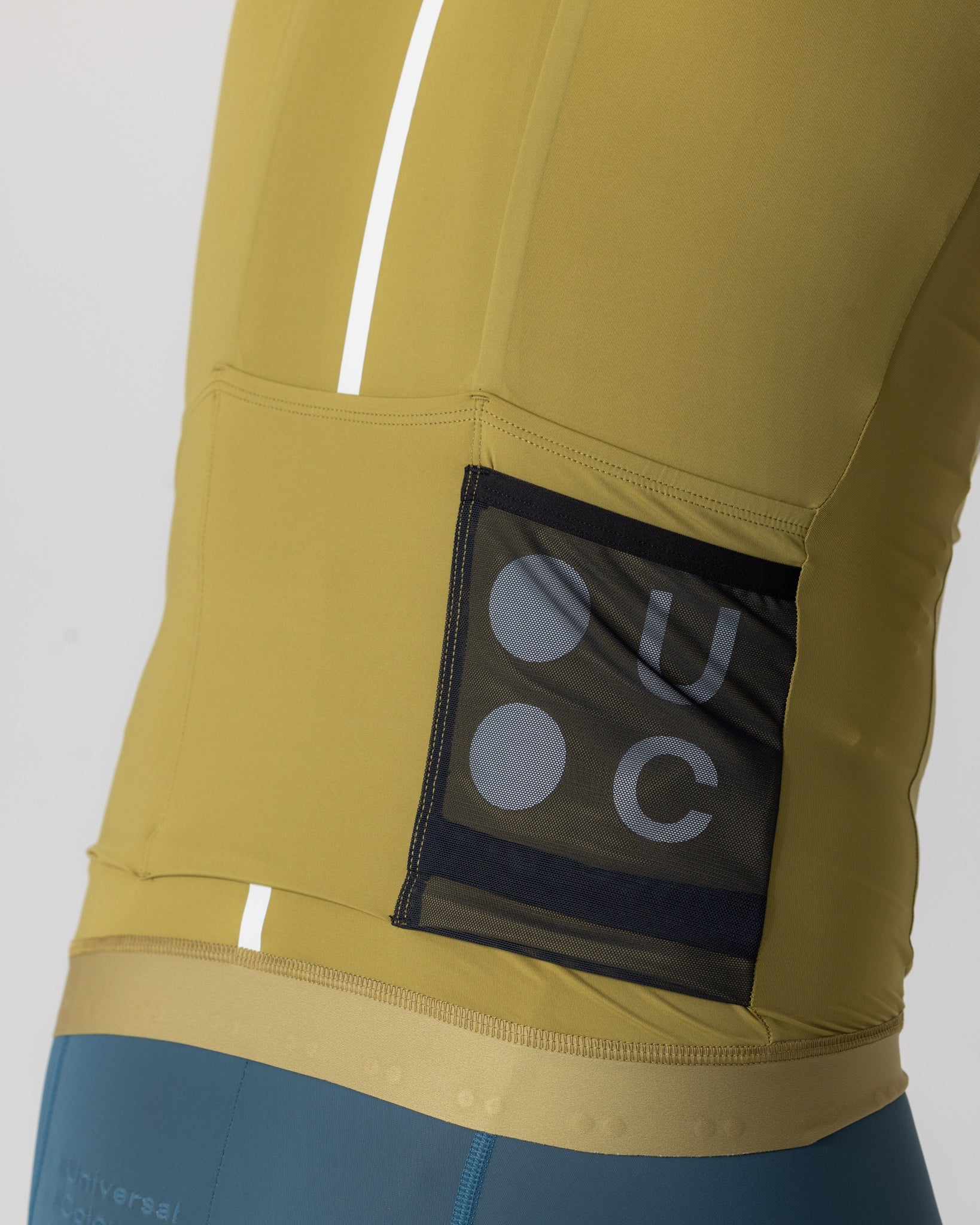 Men's Mono Short Sleeve Jersey - Olive Gold - Image 6