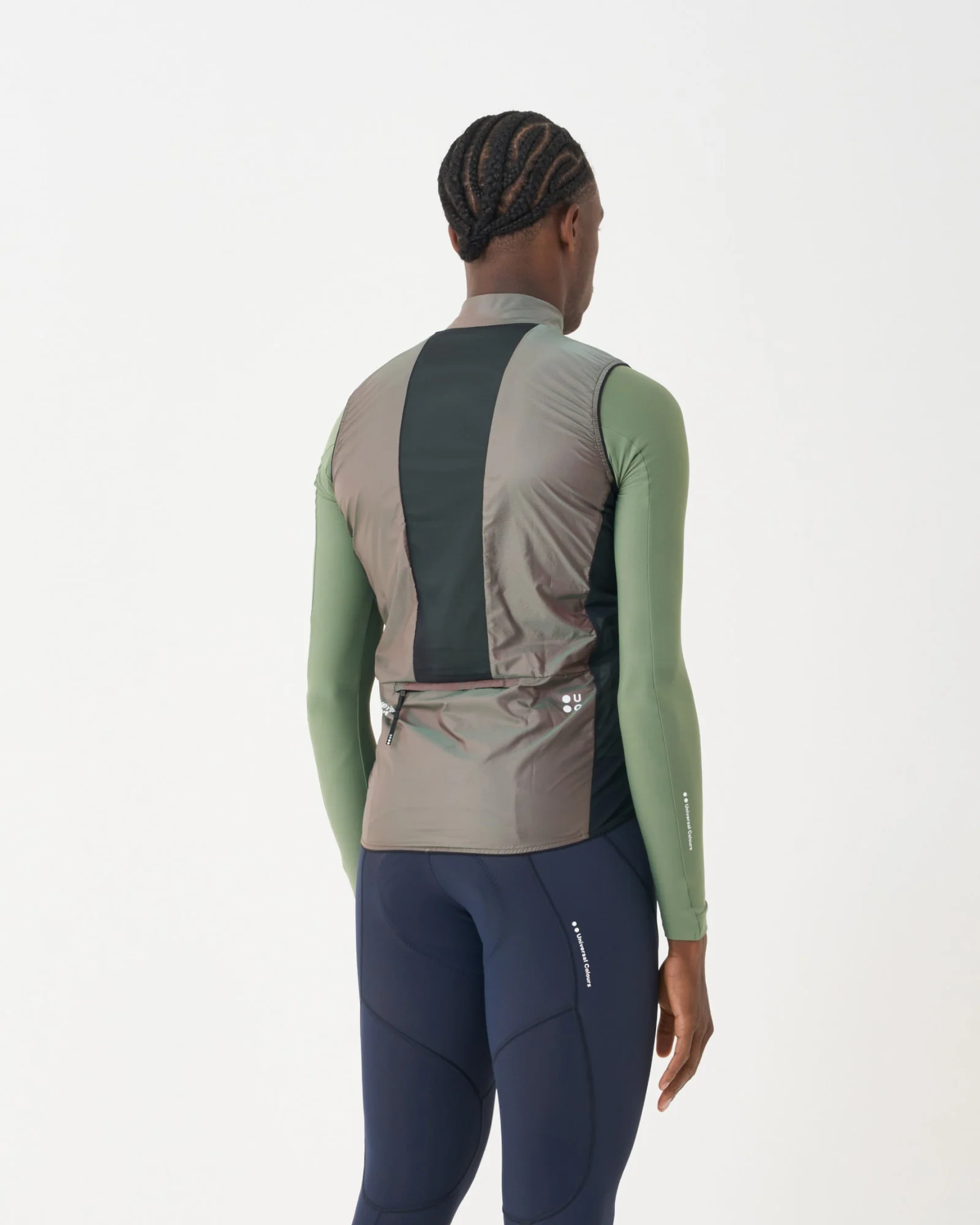 Unisex Spectrum Gilet 2.0 - Iridescent Green/Red - Image 3